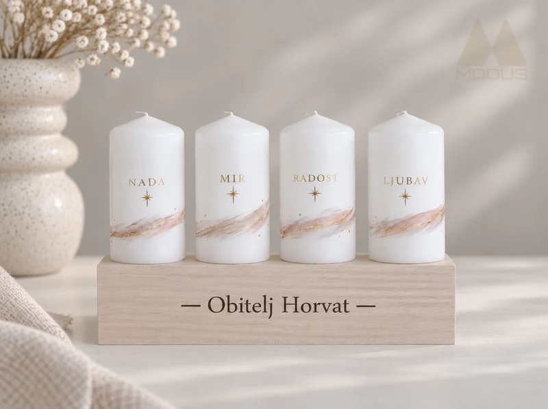 Set s drvenim svijećnjakom, model SV020